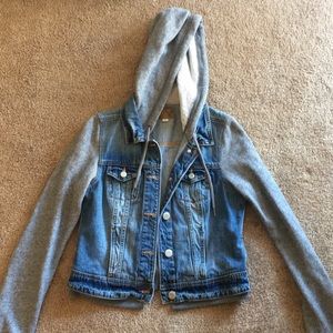 American Eagle jean jacket/hoodie
